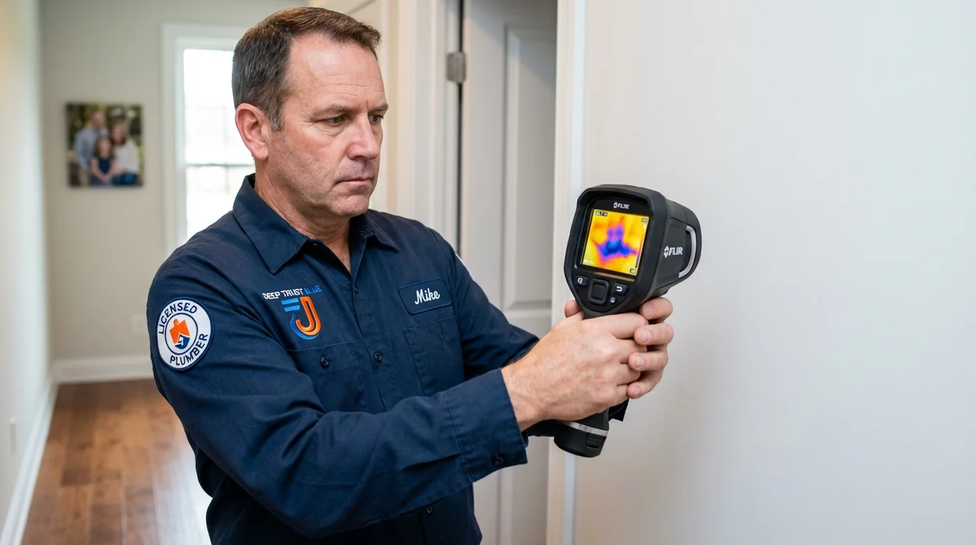 Thermal imaging leak detection by Johns Plumbing LLC in England